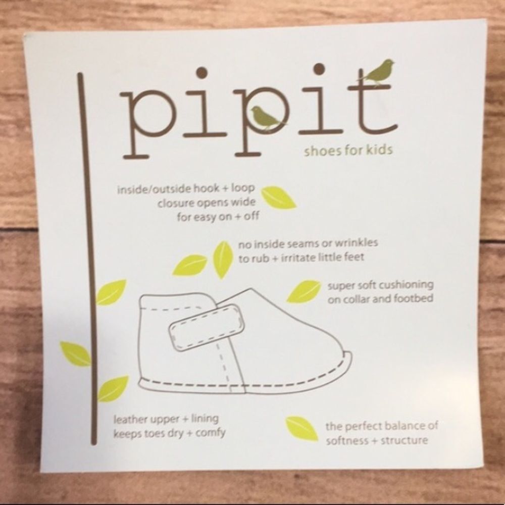 NIB Pipit Toddler Suede Shoes - Jack - Brown Stone Size 7 NIB - Picture 8 of 8